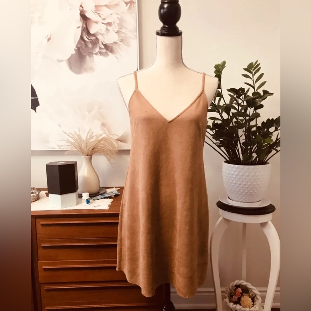 Aritzia Wilfred Free Vivienne Faux Suede Mini Dress